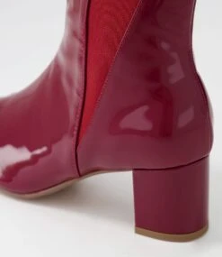 Larlot Cherry Patent Leather Ankle Boots 11 Larlot Cherry Patent Leather Ankle Boots -Lynx Shoes Shop DF12800R20PL 6