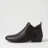 Orush Black Leather Ankle Boots 2 Orush Black Leather Ankle Boots -Lynx Shoes Shop DF12814BLALE 2