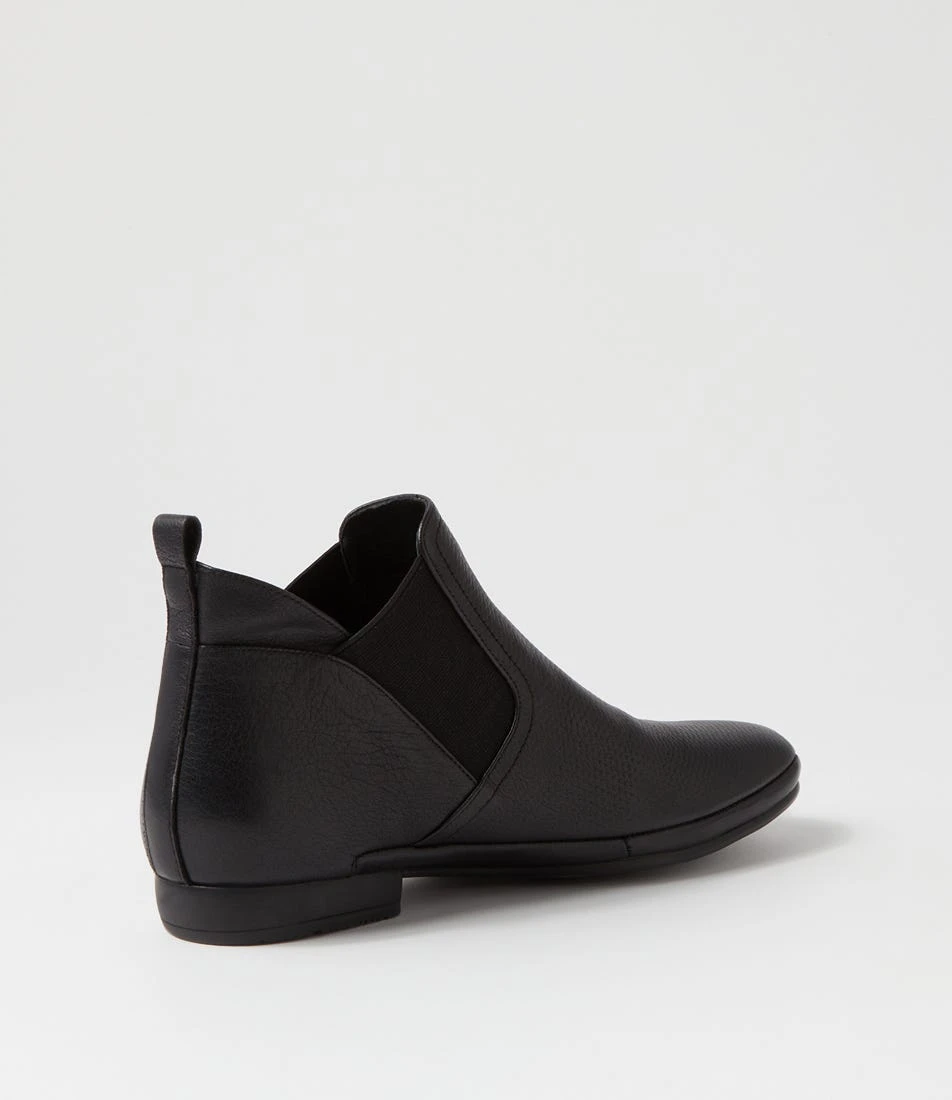 Orush Black Leather Ankle Boots 5 Orush Black Leather Ankle Boots - Image 3