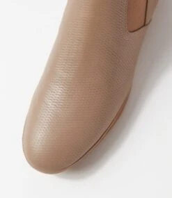 Orush Taupe Leather Ankle Boots -Lynx Shoes Shop DF12814NGVLE 5