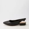 Daxton Black Leather Flat Shoes -Lynx Shoes Shop DF12816BLALE 2