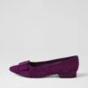 Delaney Purple Suede Flat Shoes -Lynx Shoes Shop DF12820PURSU 2