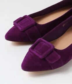 Delaney Purple Suede Flat Shoes -Lynx Shoes Shop DF12820PURSU 6