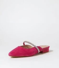 Domonic Fuchsia Suede Flat Shoes 8 Domonic Fuchsia Suede Flat Shoes -Lynx Shoes Shop DF12821P22SU 3