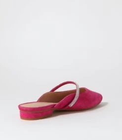 Domonic Fuchsia Suede Flat Shoes 9 Domonic Fuchsia Suede Flat Shoes -Lynx Shoes Shop DF12821P22SU 4