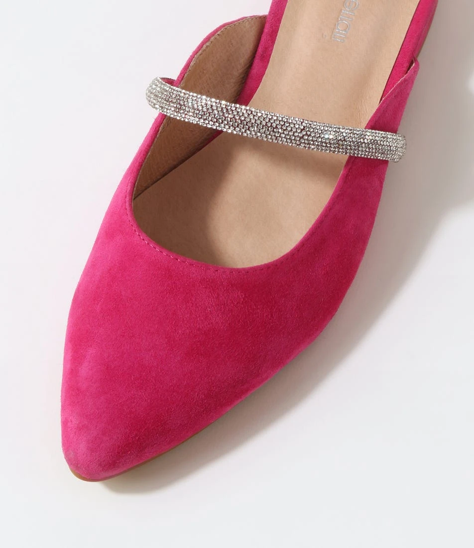 Domonic Fuchsia Suede Flat Shoes 6 Domonic Fuchsia Suede Flat Shoes - Image 4