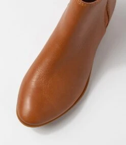 Zanie Whisky Leather Ankle Boots -Lynx Shoes Shop DF12823TEALE 5