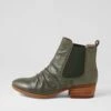 Zuri Forest Leather Ankle Boots -Lynx Shoes Shop DF12824H22LE 2