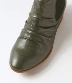 Zuri Forest Leather Ankle Boots -Lynx Shoes Shop DF12824H22LE 5