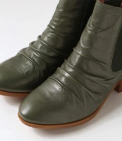 Zuri Forest Leather Ankle Boots -Lynx Shoes Shop DF12824H22LE 6