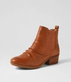 Zuri Whisky Leather Ankle Boots -Lynx Shoes Shop DF12824TEALE 3