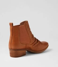 Zuri Whisky Leather Ankle Boots -Lynx Shoes Shop DF12824TEALE 4
