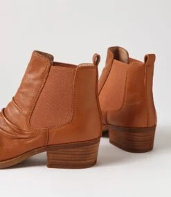 Zuri Whisky Leather Ankle Boots -Lynx Shoes Shop DF12824TEALE 6