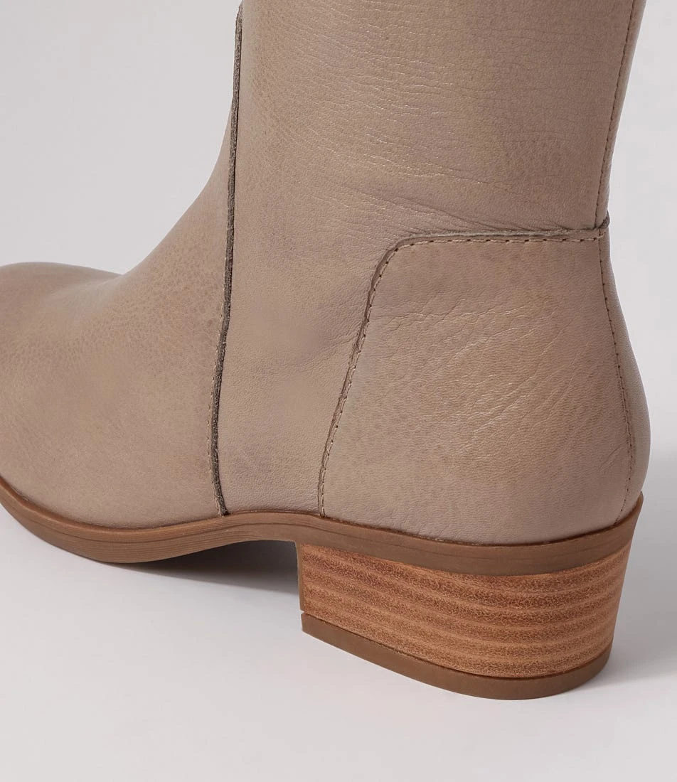 Zesto Dark Stone Leather Knee High Boots 7 Zesto Dark Stone Leather Knee High Boots - Image 5