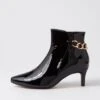 Tiannat Black Patent Leather Ankle Boots -Lynx Shoes Shop DF12829BLAPL 2