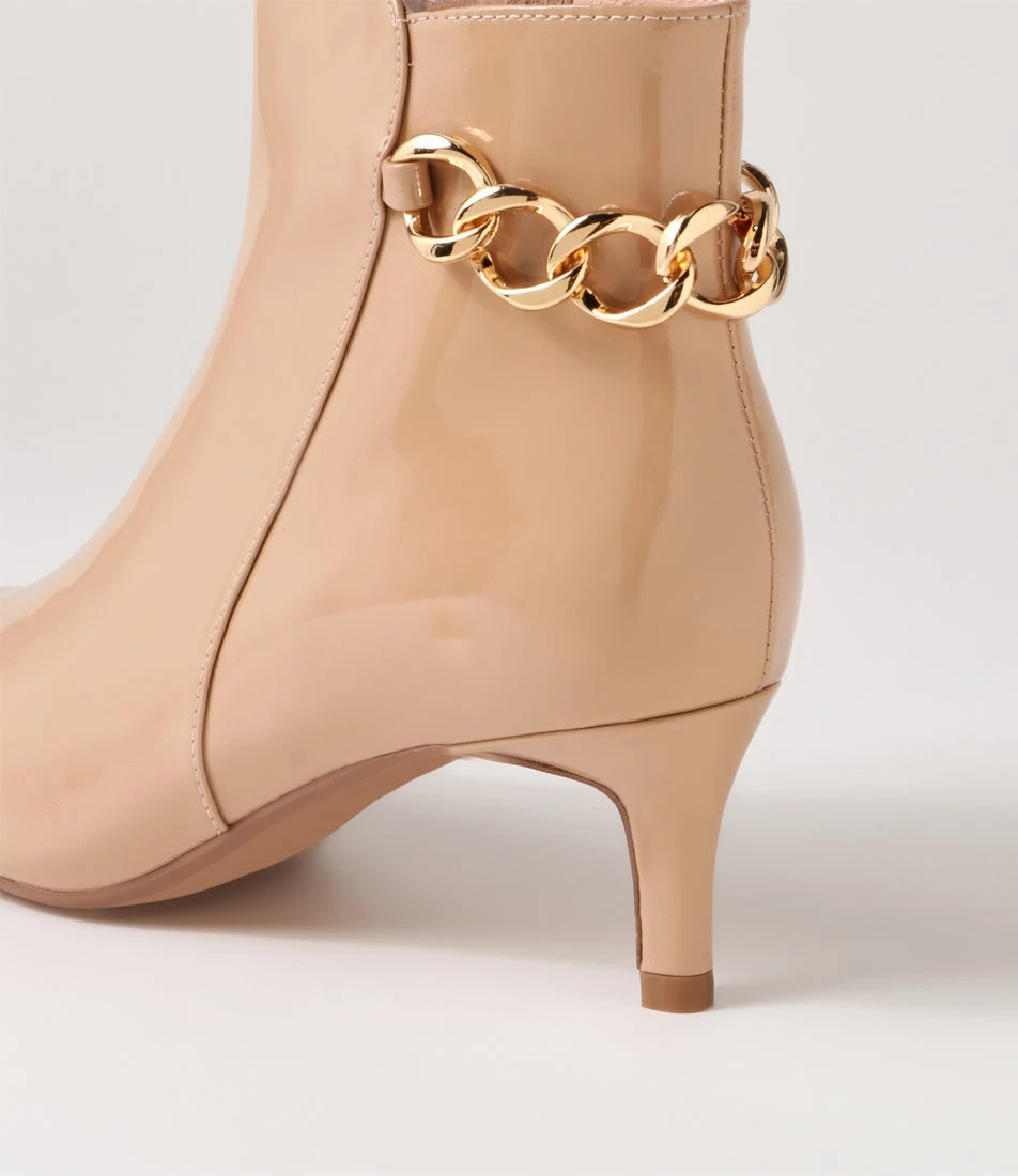 Tiannat Nude Patent Leather Ankle Boots 7 Tiannat Nude Patent Leather Ankle Boots - Image 5