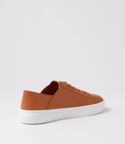Oaks Dark Tan Leather Sneakers -Lynx Shoes Shop DF12857TAOLE 4
