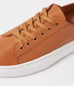 Oaks Dark Tan Leather Sneakers -Lynx Shoes Shop DF12857TAOLE 6