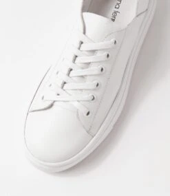 Oaks White Leather Sneakers -Lynx Shoes Shop DF12857WHILE 5