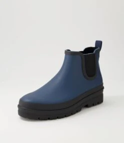 Everlane Navy Black Gumboot Ankle Boots -Lynx Shoes Shop DF12859DC4S7 3