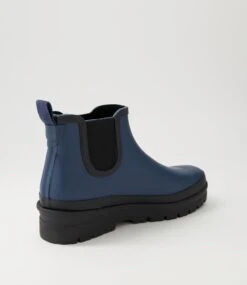Everlane Navy Black Gumboot Ankle Boots -Lynx Shoes Shop DF12859DC4S7 4