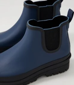 Everlane Navy Black Gumboot Ankle Boots -Lynx Shoes Shop DF12859DC4S7 6