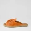 Phinza Orange Leather Sandals -Lynx Shoes Shop DF12868ORALE 2