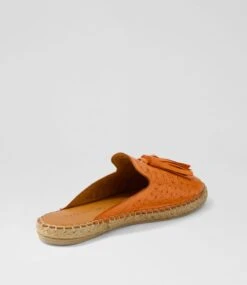 Phinza Orange Leather Sandals -Lynx Shoes Shop DF12868ORALE 4