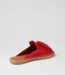 Phinta Tangerine Leather Slides -Lynx Shoes Shop DF12871O56LE 4