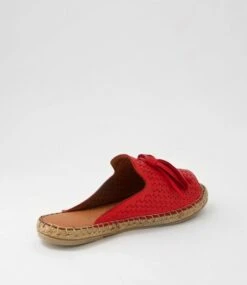 Phinta Red Leather Slides -Lynx Shoes Shop DF12871REDLE 4