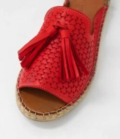 Phinta Red Leather Slides -Lynx Shoes Shop DF12871REDLE 5