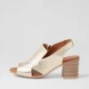 Wondara Pale Gold Leather Sandals -Lynx Shoes Shop DF12881F39LE 2