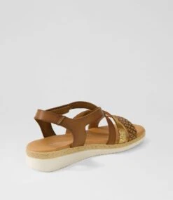 Andreina Tan Multi Sandals -Lynx Shoes Shop DF12886TANHG 4
