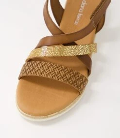 Andreina Tan Multi Sandals -Lynx Shoes Shop DF12886TANHG 5