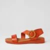 Jangel Burnt Orange Leather Sandals 1 Jangel Burnt Orange Leather Sandals -Lynx Shoes Shop DF12896O02LE 2