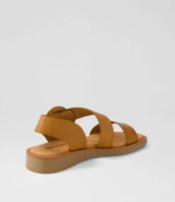 Jangel Tan Leather Sandals 9 Jangel Tan Leather Sandals -Lynx Shoes Shop DF12896TANLE 4