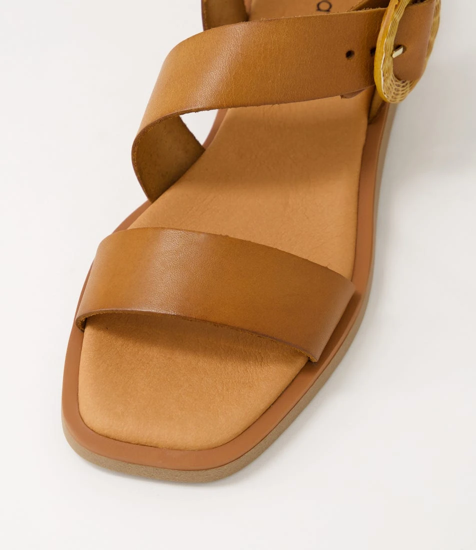 Jangel Tan Leather Sandals 6 Jangel Tan Leather Sandals - Image 4