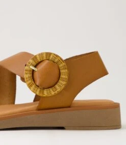 Jangel Tan Leather Sandals 11 Jangel Tan Leather Sandals -Lynx Shoes Shop DF12896TANLE 6