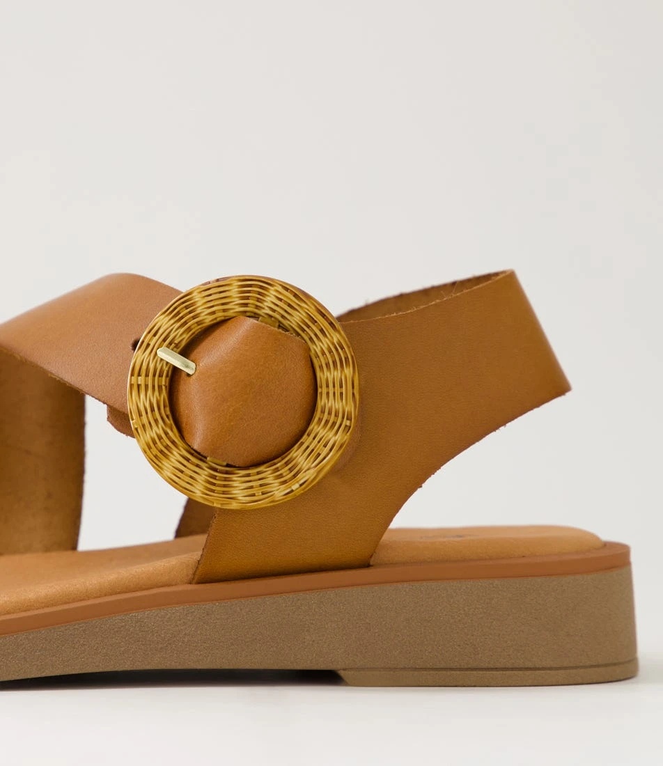 Jangel Tan Leather Sandals 7 Jangel Tan Leather Sandals - Image 5