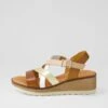 Jennifers Tan Multi Sandals -Lynx Shoes Shop DF12898TANHG 2