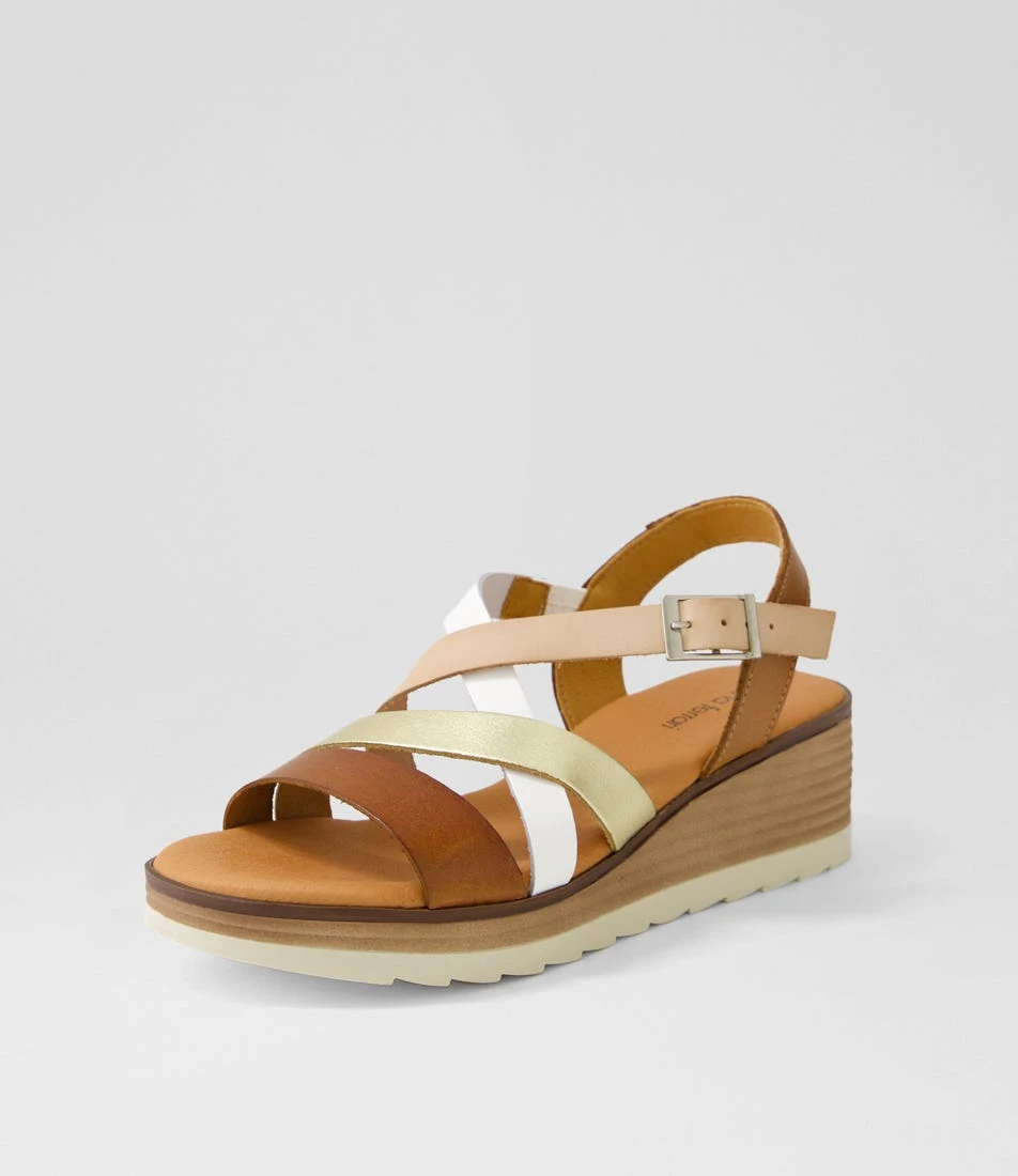 Jennifers Tan Multi Sandals 4 Jennifers Tan Multi Sandals - Image 2