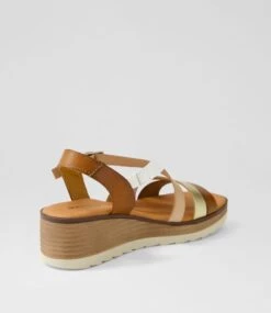 Jennifers Tan Multi Sandals 9 Jennifers Tan Multi Sandals -Lynx Shoes Shop DF12898TANHG 4