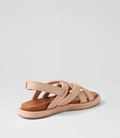 Burren Cream Leather Sandals -Lynx Shoes Shop DF12902W18LE 4