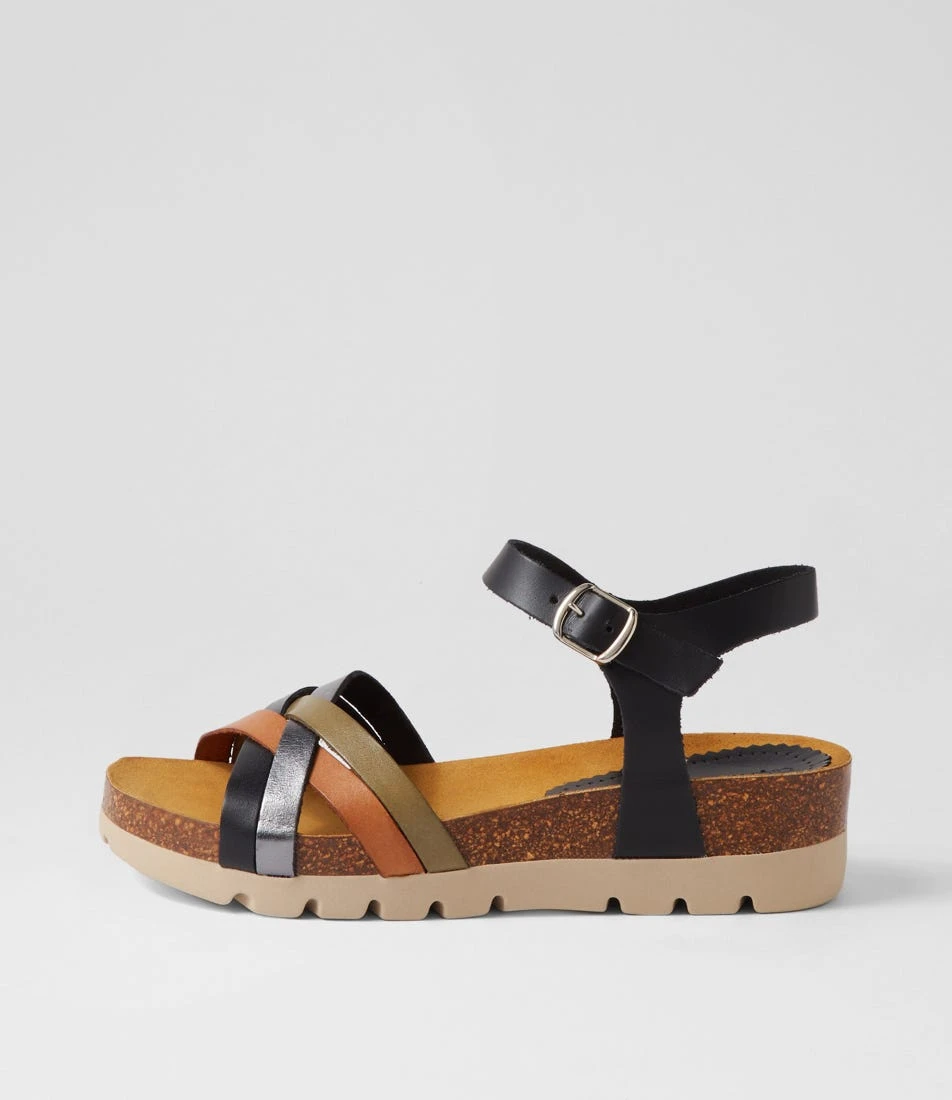Gemad Black Multi Sandals 3 Gemad Black Multi Sandals