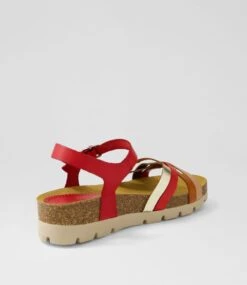 Gemad Red Multi Sandals -Lynx Shoes Shop DF12917REDHG 4