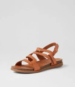 Kya Tan Leather Sandals -Lynx Shoes Shop DF12938TANLE 3