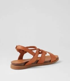 Kya Tan Leather Sandals -Lynx Shoes Shop DF12938TANLE 4