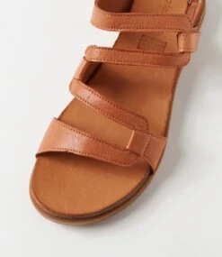 Kya Tan Leather Sandals -Lynx Shoes Shop DF12938TANLE 5
