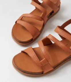 Kya Tan Leather Sandals -Lynx Shoes Shop DF12938TANLE 6