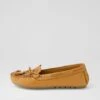 Ships Tan Leather Flat Shoes -Lynx Shoes Shop DF12939TANLE 2